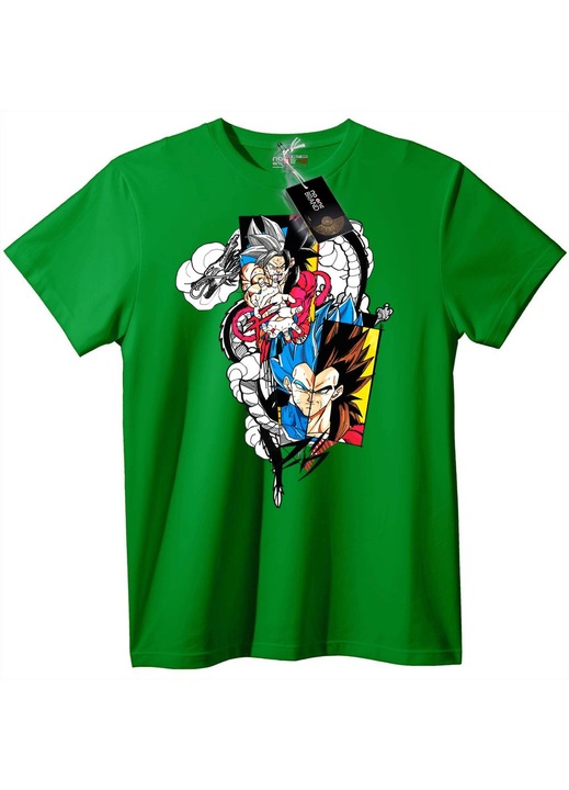 Dragon Ball Z Goku & Vegeta póló, Zöld