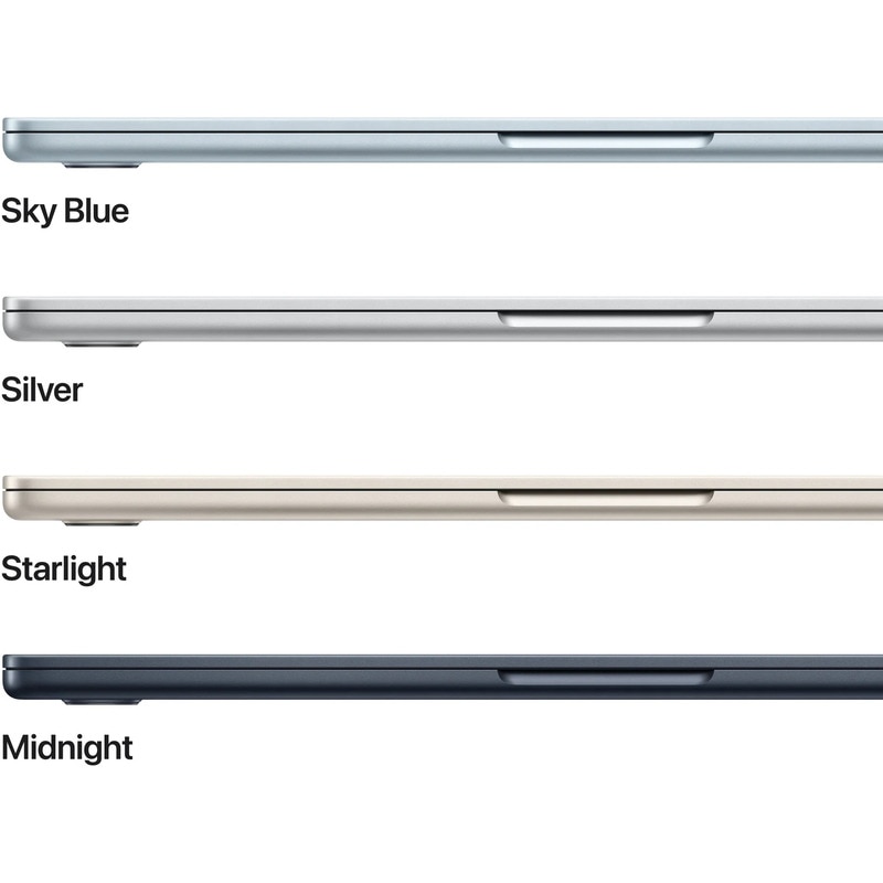 Laptop Apple MacBook Air 13, Procesor Apple M5 chip 10-core CPU, 10-core GPU, 13.6" WQXGA, 32GB, 2TB, layout INT, Mac OS Albastru deschis