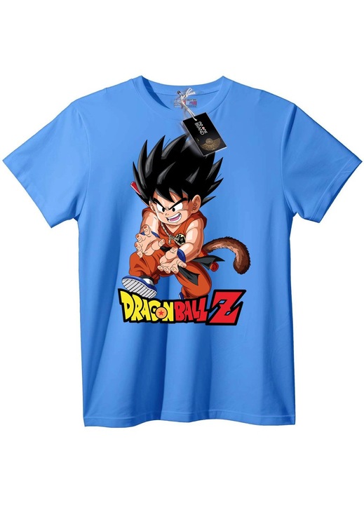 Dragon Ball Z Goku póló, világoskék, 4XL