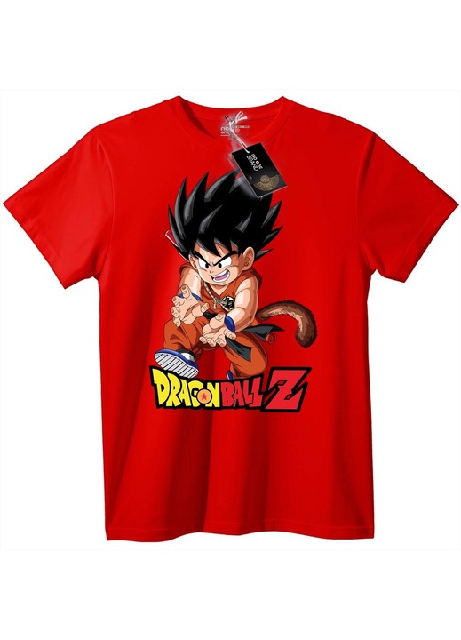 Dragon Ball Z Goku póló, piros, 6XL