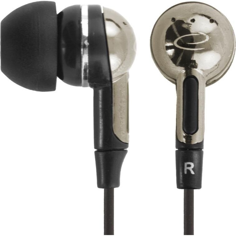 Casti cu fir Esperanza EH125 In-ear, negru, grafit, cablu 1.2m