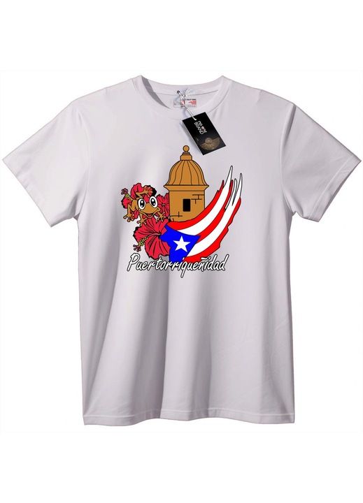Póló büszkeséggel Puerto Rico iránt, Fehér