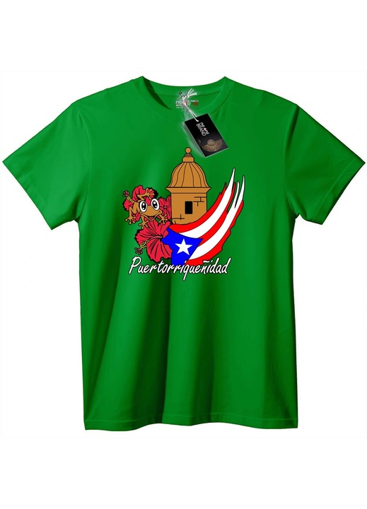 Póló büszkeséggel Puerto Rico iránt, Zöld