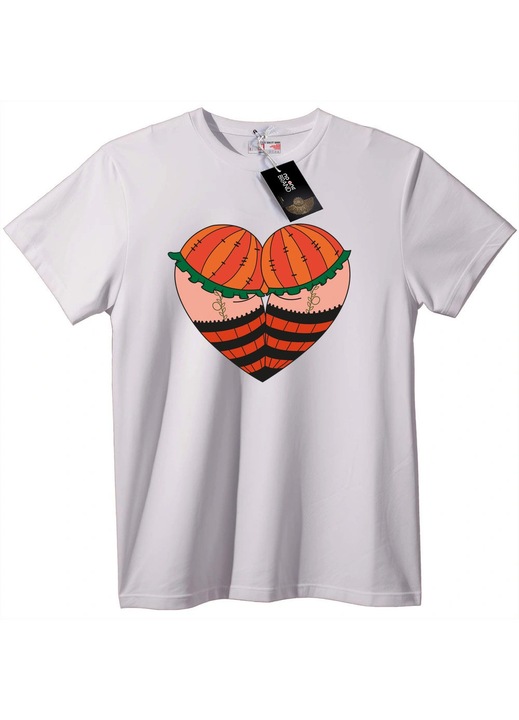 Tök szív póló, Fehér