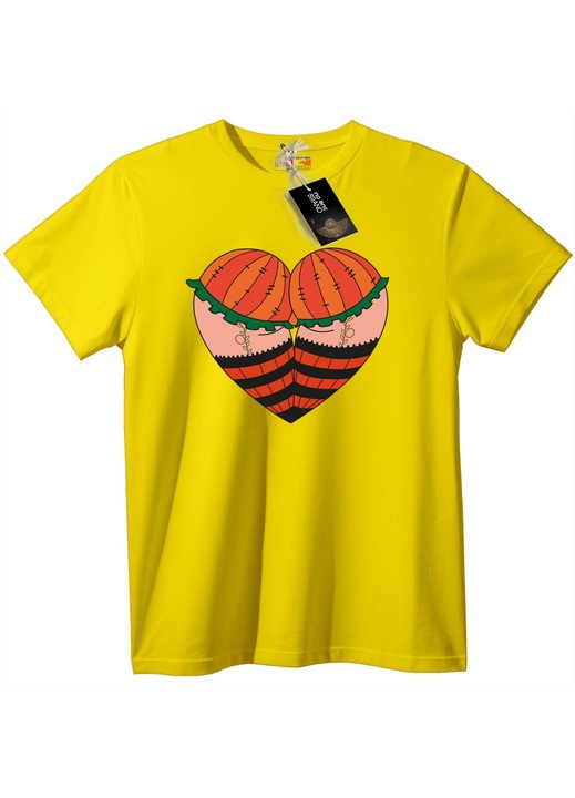 Tök szív póló, Sárga