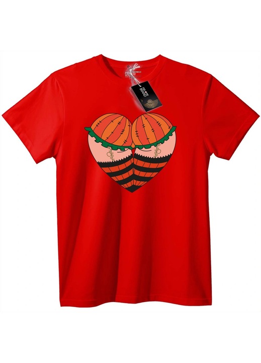 Tök szív póló, Piros