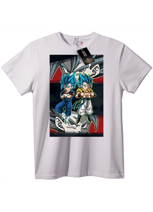 Super Saiyan Kék Goku & Vegeta póló, Fehér