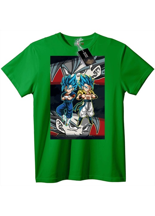 Super Saiyan Kék Goku & Vegeta póló, Zöld