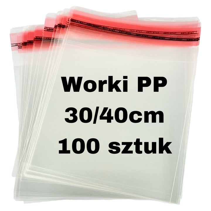 Sac foliar PP 300x400mm + 50mm, set 100 buc, transparent, KALENA