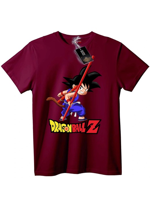 Dragon Ball Z Goku póló, bordó, 6XL
