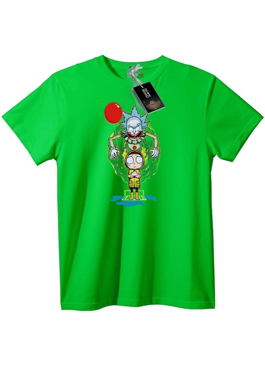 Rick and Morty póló, Világoszöld, 6XL