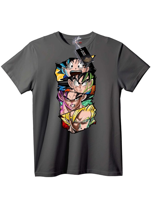 Dragon Ball Z Karakterek Póló, Szürke