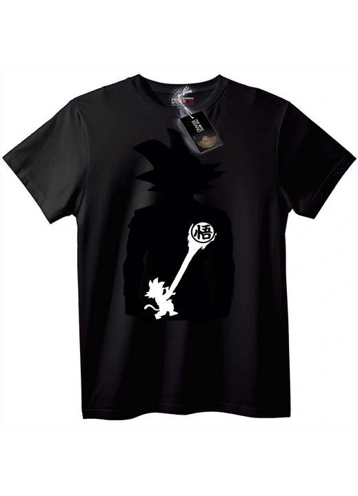 Goku sziluett póló, Fekete