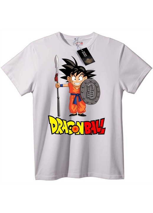 Dragon Ball Goku póló, fehér, Fehér