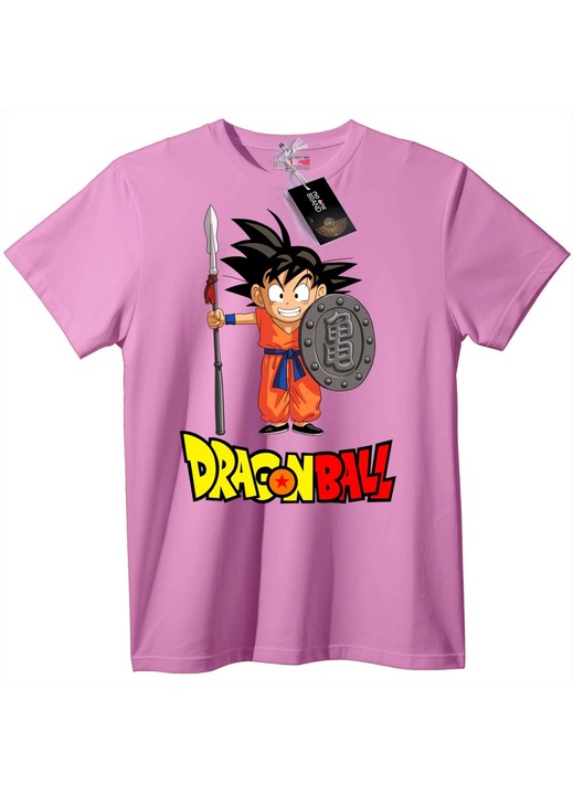 Dragon Ball Goku póló, rózsaszín, 7XL