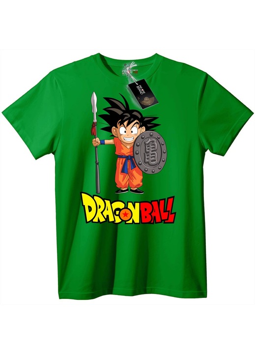Dragon Ball Goku póló, zöld, XXS
