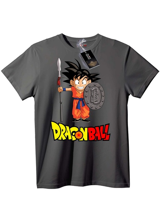 Dragon Ball Goku póló, szürke, 4XL