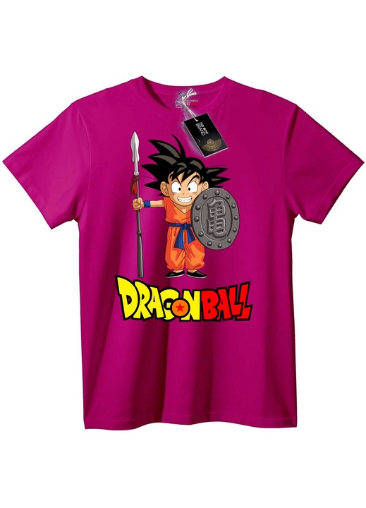 Dragon Ball Goku póló, lila, 7XL