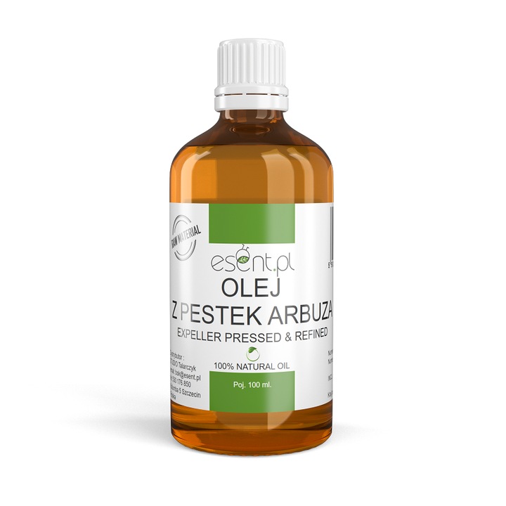 Esent kozmetikai olaj, görögdinnye mag, 100 ml, finomított, minden bőrtípusra, enyhén hidratáló