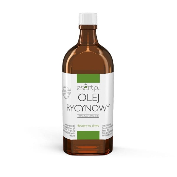 100% természetes ricinusolaj, Esent, 250 ml, szűretlen, haj- és körömápoláshoz