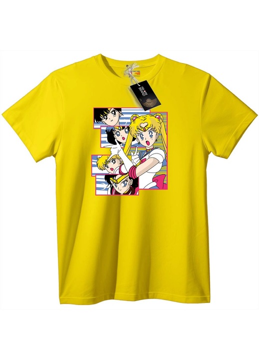 Sailor Moon és Barátai póló, Sárga