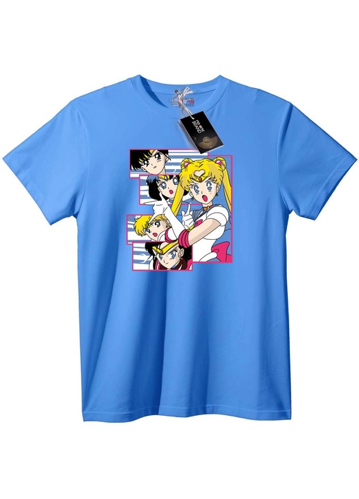 Sailor Moon és Barátai póló, Világoskék