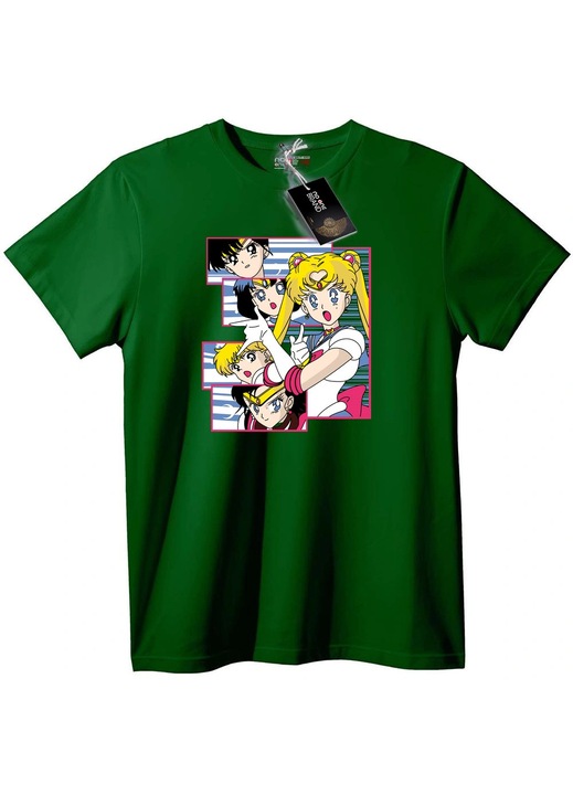 Sailor Moon és Barátai póló, Angolzöld