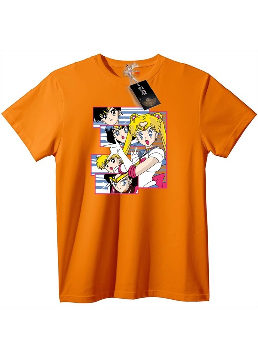 Sailor Moon és Barátai póló, Narancssárga