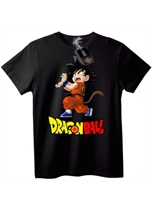 Dragon Ball Goku póló, fekete, S