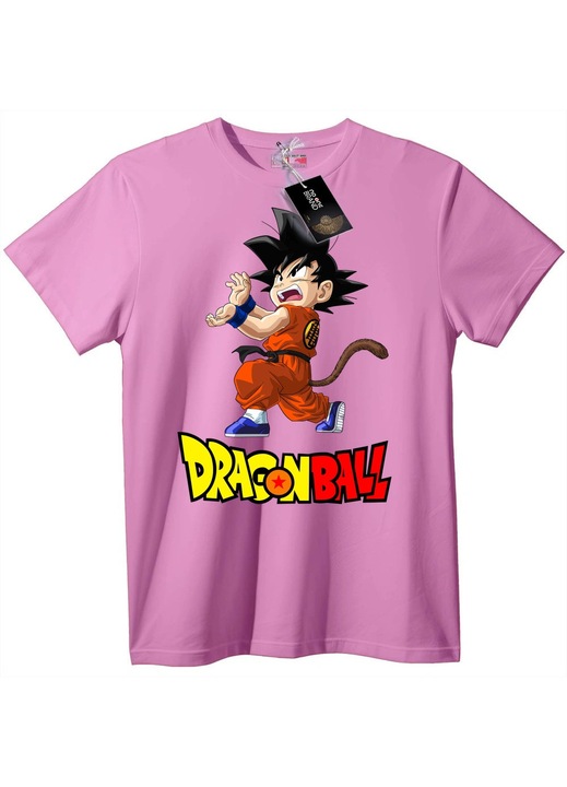 Dragon Ball Goku póló, rózsaszín, 6XL