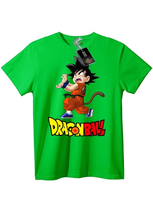 Dragon Ball Goku póló, világoszöld, 5XL