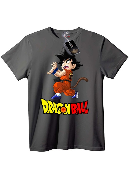 Dragon Ball Goku polo, szurke szinu, Szürke