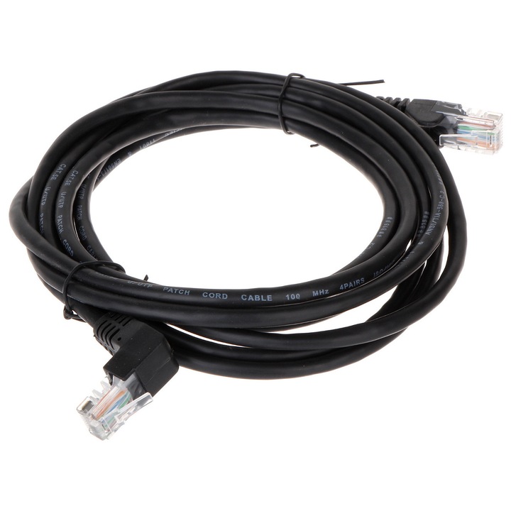 PATCHCORD RJ45 DELTA kábelek 3.0 m, UTP cat. 5e, fekete