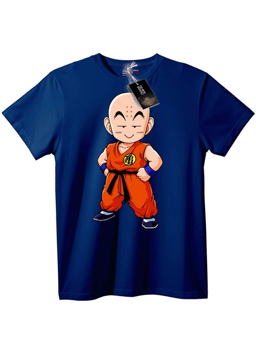 Tricou Dragon Ball Krillin, Albastru închis, XS