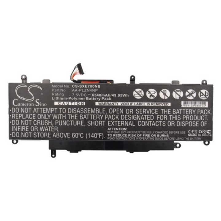 Cameron sino li-polymer akkumulátor, 7.5v, 6540mAh, kompatibilis samsung aa-plzn4np -vel