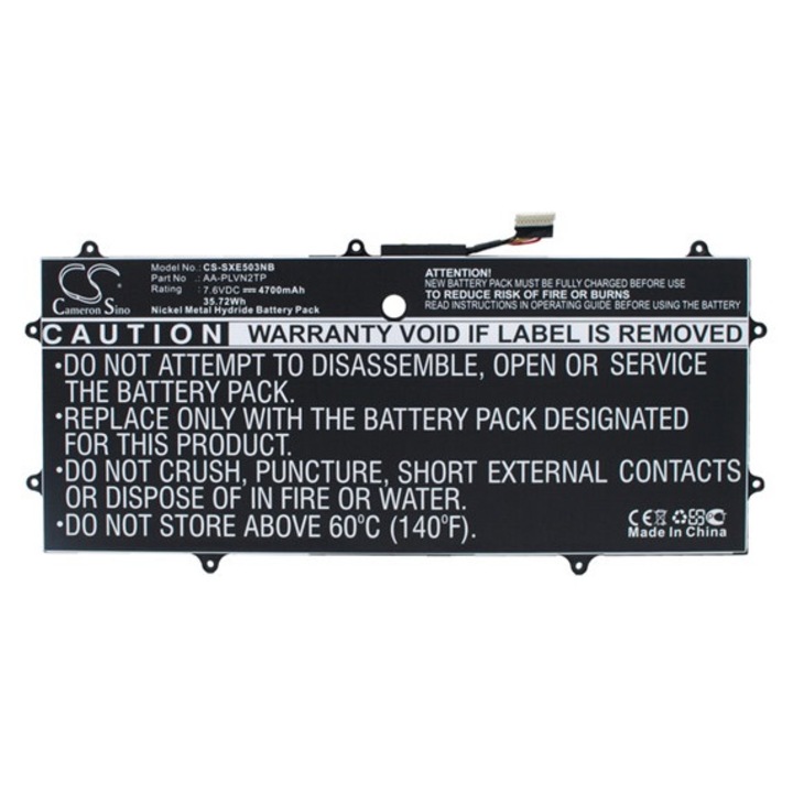 Cameron sino li-polymer akkumulátor, 7.6v, 4700mAh, kompatibilis samsung aa-plvn2tp -vel