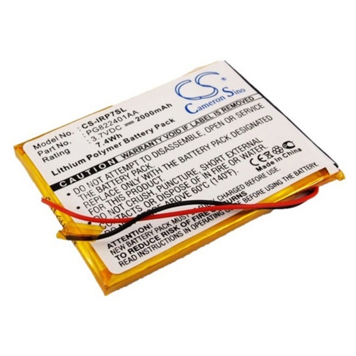 Cameron sino li-polymer akkumulátor, 3.7v, 2000mAh, kompatibilis iriver pg822401aa -vel