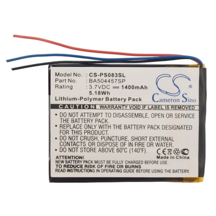 Cameron sino li-polymer akkumulátor, 3.7v, 1400mAh, kompatibilis philips ba504457sp -vel