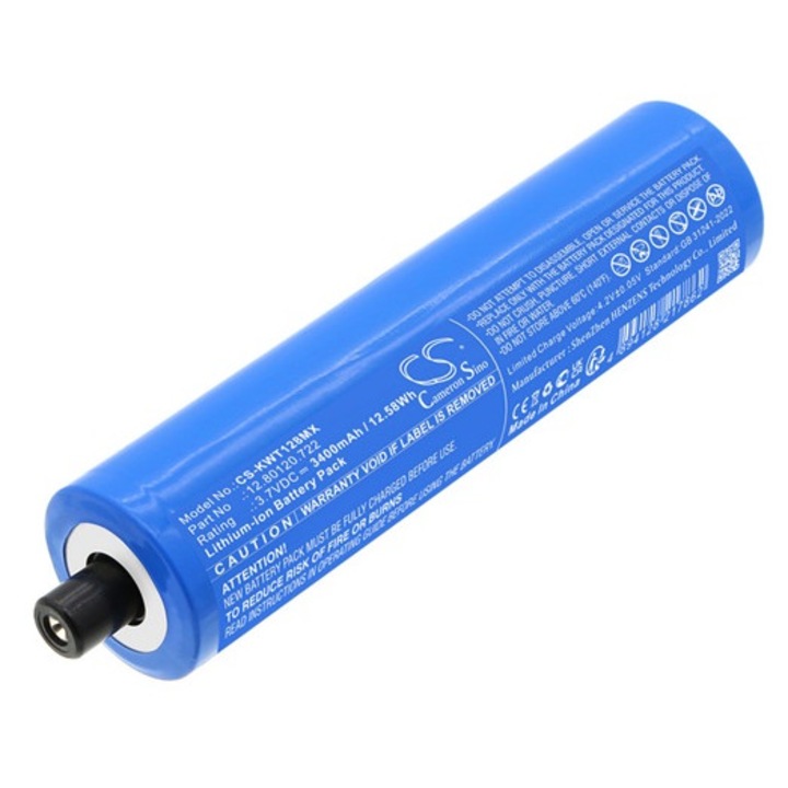 Cameron sino li-ion akkumulátor, 3.7v, 3400mAh, kompatibilis kawe 12.80120.722 -vel