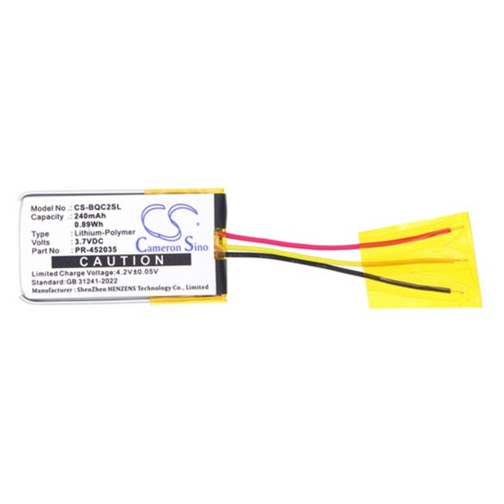 Cameron sino li-polymer akkumulátor, 3.7v, 240mAh, kompatibilis bose pr-452035 -vel