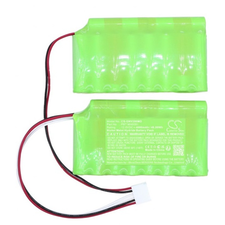 Cameron sino ni-mh akkumulátor, 12v, 4000mAh, kompatibilis globus pbtmh0091 zöld-vel