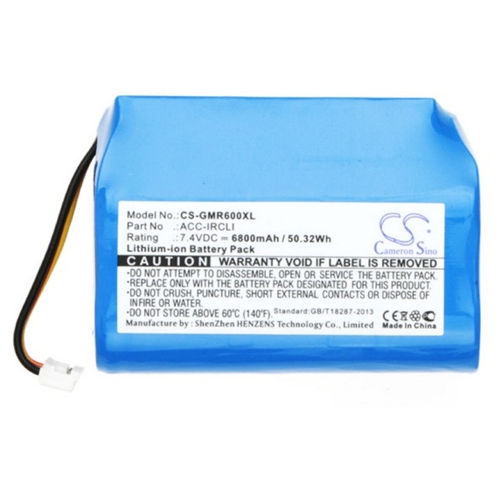 Cameron sino li-ion akkumulátor, 7.4v, 6800mAh, kompatibilis grace mondo acc-ircli kék-vel