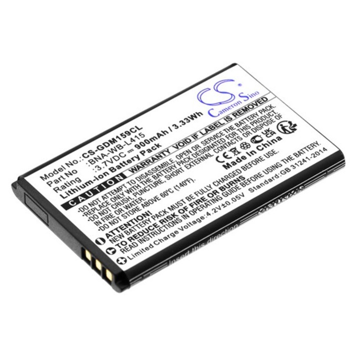 Cameron sino li-ion akkumulátor, 3.7v, 900mAh, kompatibilis grandstream bna-wb-l415 -vel