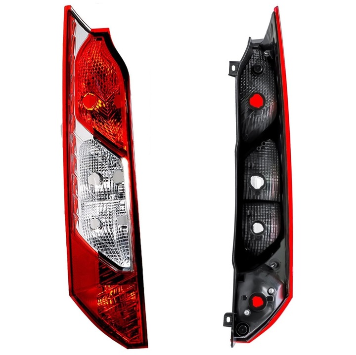 Lampa TYC spate stanga pentru Ford Transit Connect/Tourneo Connect 2013-2022, rosu-alb, montare pe stalpul din spate