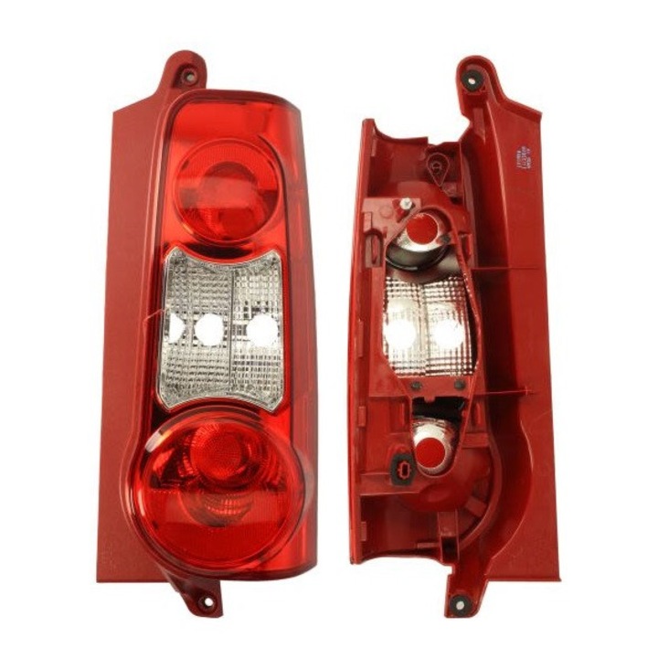Lampa Tylna Dreapta TYC pentru Citroen Berlingo II, Peugeot Partner II, 2008-2012, sticla, 2 usi
