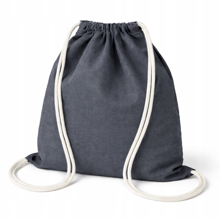 Rucsac Allbag, 34x40cm, grafit cu sfoara alba, 280g, unicompartimentat