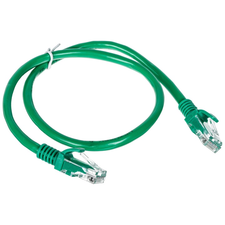 PATCHCORD RJ45 кабели, DELTA, 0.5 м, зелен, UTP cat. 5e