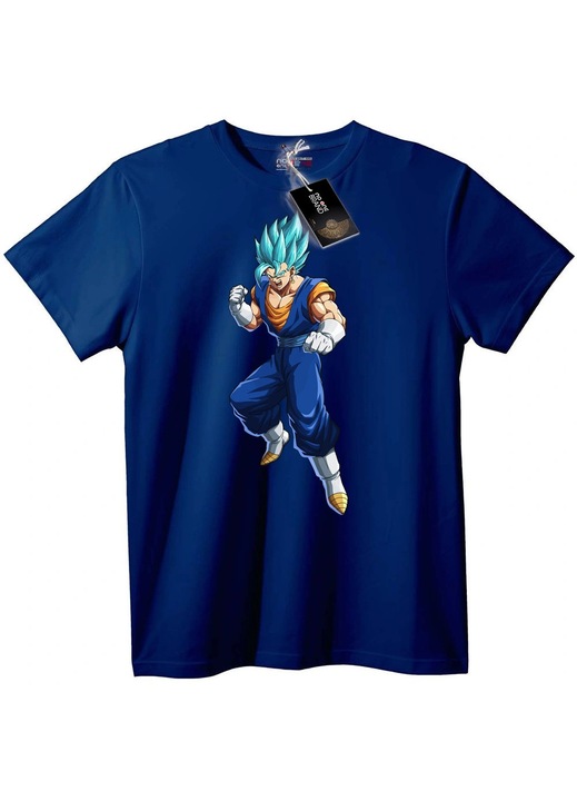 Tricou Super Saiyan Blue Vegeta, Bleumarin