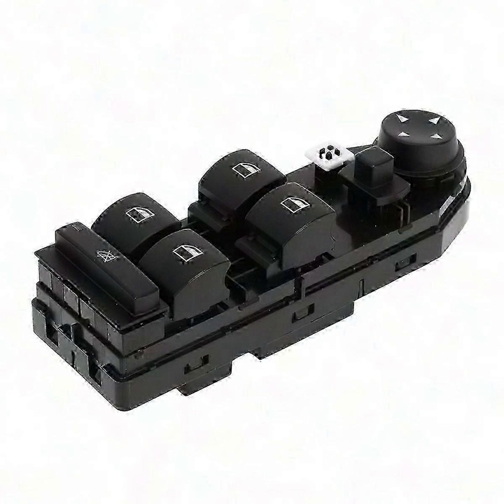 Elektromos ablakemelő kapcsoló, BMW E60 E61, fekete, műanyag