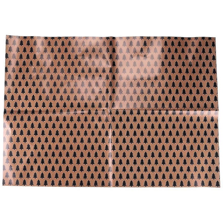 Set 12 foi ambalaj cadou, 6 modele diferite, multicolor, 70x50cm, 10m sfoara, 1 rol banda dublu adeziva, 10 etichete